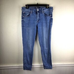 Women's GAP High Rise Denin Blue Leggings Jeans Size 06/28s Short